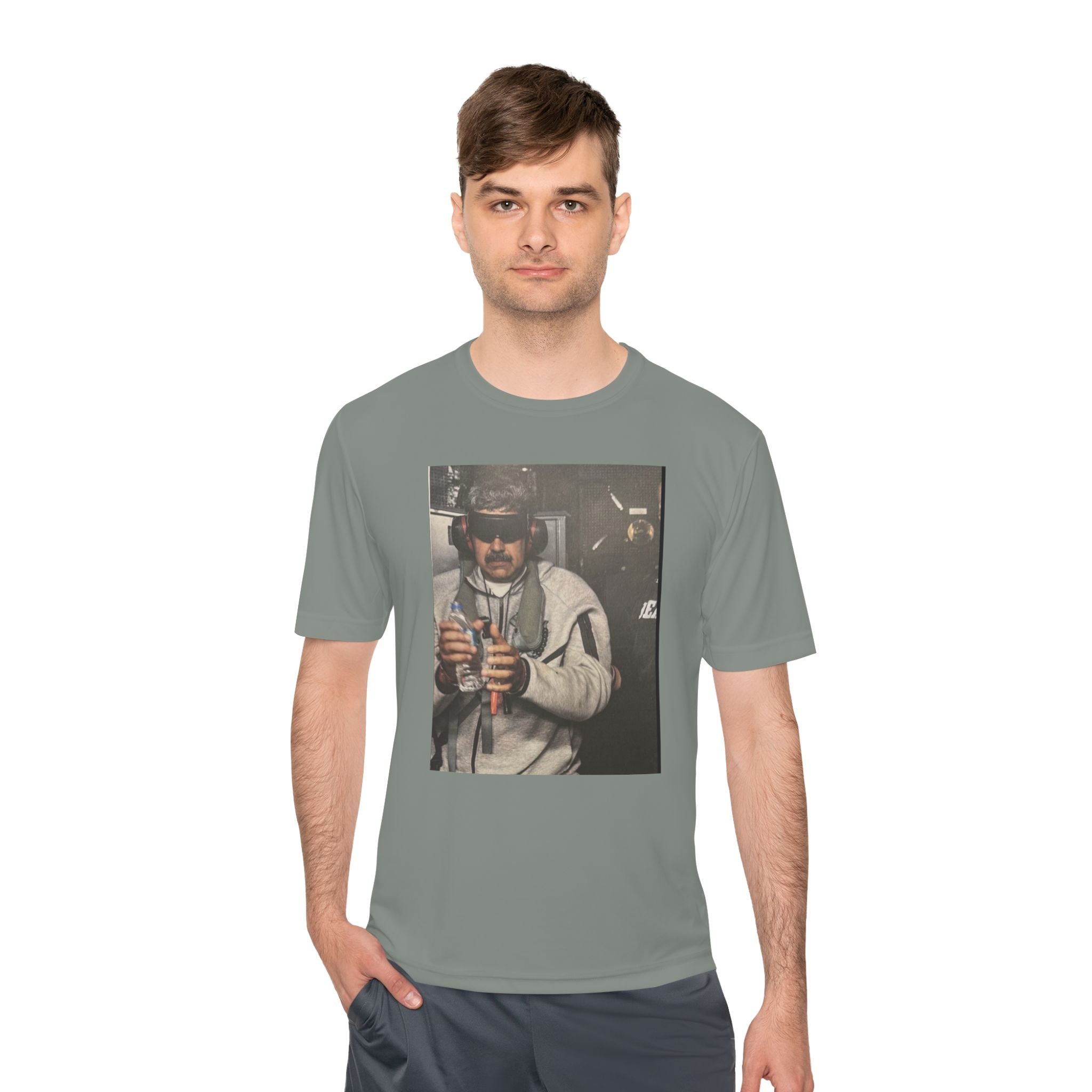 Retro Pilot Photo Tee — Vintage Aviator Graphic T-Shirt